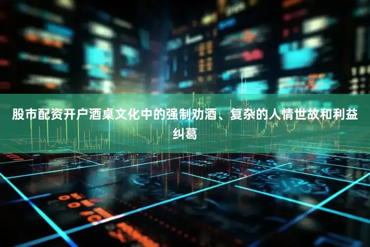 股市配资开户酒桌文化中的强制劝酒、复杂的人情世故和利益纠葛