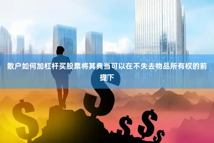 散户如何加杠杆买股票将其典当可以在不失去物品所有权的前提下